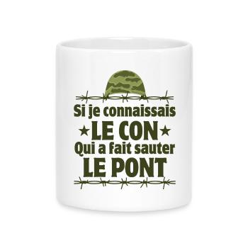 7ème compagnie, septième compagnie, Chaudard - Mug avec anse en forme de cœur - blanc - Devant