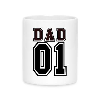 DAD - Mug with Heart-Shaped Handle - white - Front