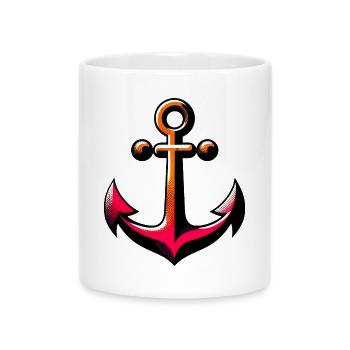 An Anchor - Mug with Heart-Shaped Handle - white - Front