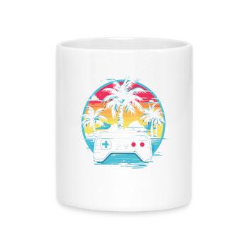 Jeux Vidéo Vaporwave - Mug avec anse en forme de cœur - blanc - Devant