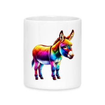 Esel-Maultier - Tasse mit Herzhenkel - Weiß - Vorne