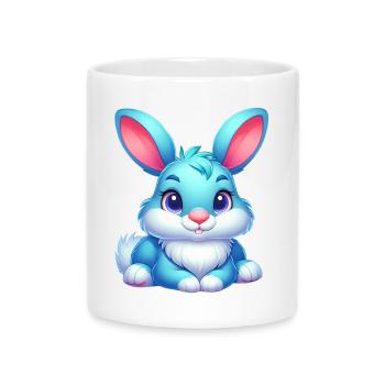 Rabbit - Mug with Heart-Shaped Handle - white - Front
