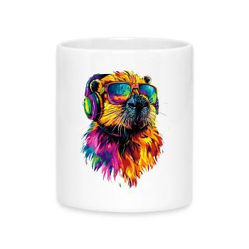 Biber Motiv Biberflüsterer Nagetiere Süßer Biber - Tasse mit Herzhenkel - Weiß - Vorne