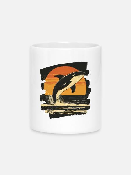 Orca - Tasse mit Herzhenkel - Weiß