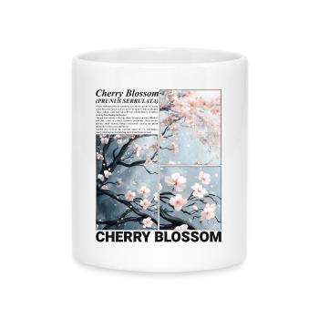 Cherry Blossom Sakura Flower Spring Nature Gift - Mug with Heart-Shaped Handle - white - Front