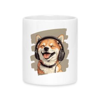 Shiba Inu - Tasse mit Herzhenkel - Weiß - Vorne