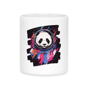 Panda Astronaut - Tasse mit Herzhenkel - Weiß - Vorne