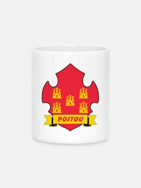 Poitou - Tasse mit Herzhenkel - Weiß