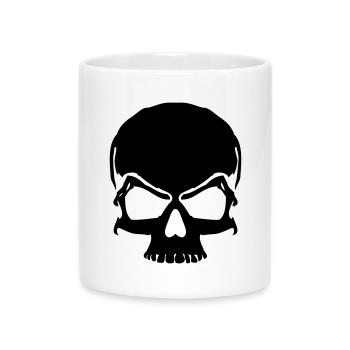 crâne de pirate crâne - Mug avec anse en forme de cœur - blanc - Devant