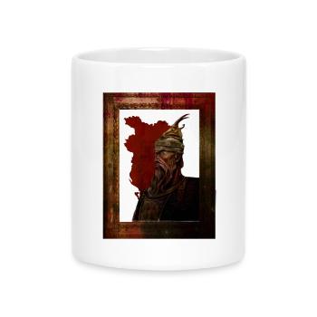Gjergj Kastrioti - Mug avec anse en forme de cœur - blanc - Devant