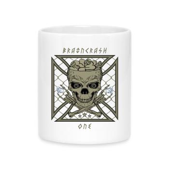Brain Crash One - Mug with Heart-Shaped Handle - white - Front