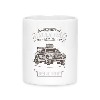 Rally Dad Master of Speed - Mug with Heart-Shaped Handle - white - Front