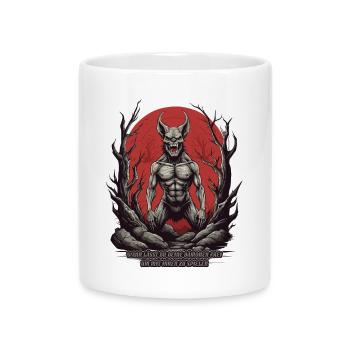 Hell Demon - Mug with Heart-Shaped Handle - white - Front