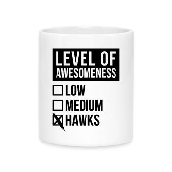 Hawk - Mug with Heart-Shaped Handle - white - Front