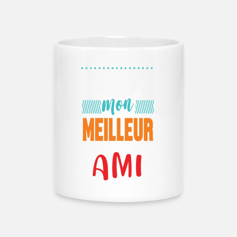 Du bist mein bester Freund - Tasse mit Herzhenkel - Weiß