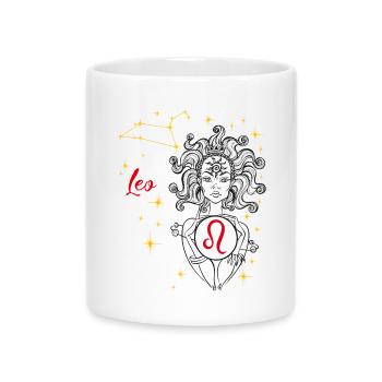 Leo - Mug avec anse en forme de cœur - blanc - Devant