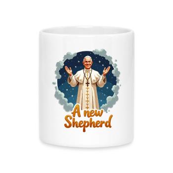 Ein Neuer Hirte - Tasse mit Herzhenkel - Weiß - Vorne