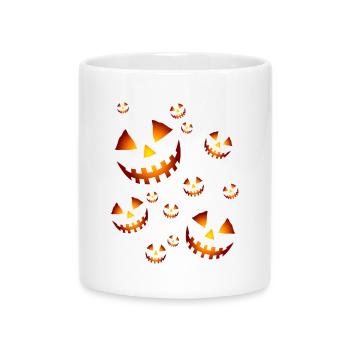 Pumpkins - Mug with Heart-Shaped Handle - white - Front