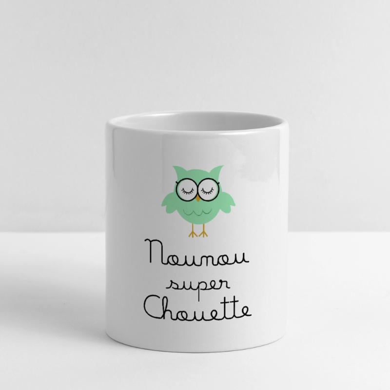 Kindermädchen große Eule Tasse mit Herzhenkel