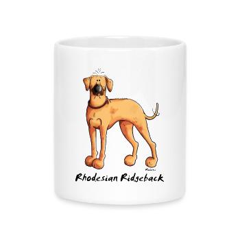 Cute Rhodesian Ridgeback - Mug with Heart-Shaped Handle - white - Front