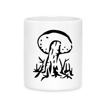 pilz natur speise - Tasse mit Herzhenkel - Weiß - Vorne