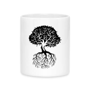 Roots - Mug with Heart-Shaped Handle - white - Front