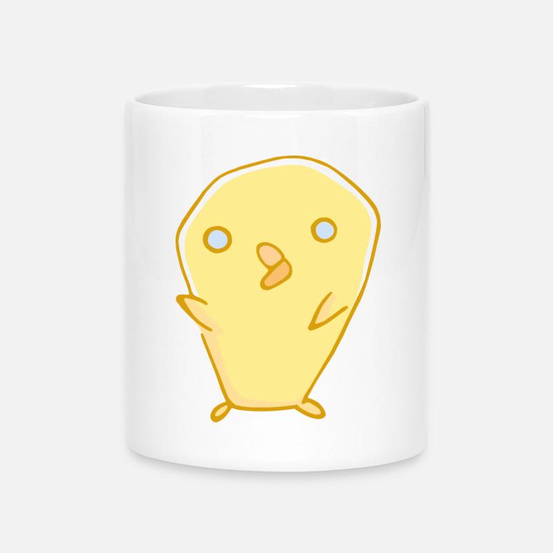 Mignon petit canard - Mug avec anse en forme de cœur - blanc