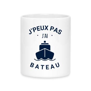 J'PEUX PAS J'AI BATEAU - Mug avec anse en forme de cœur - blanc - Devant