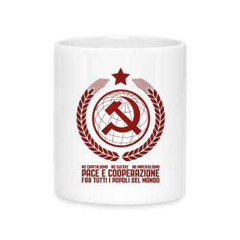 Communist Internationalism - Mug with Heart-Shaped Handle - white - Front