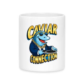 Caviar Connection - Mug with Heart-Shaped Handle - white - Front