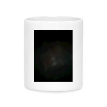 Nebula, Night Sky Body - Mug with Heart-Shaped Handle - white - Front