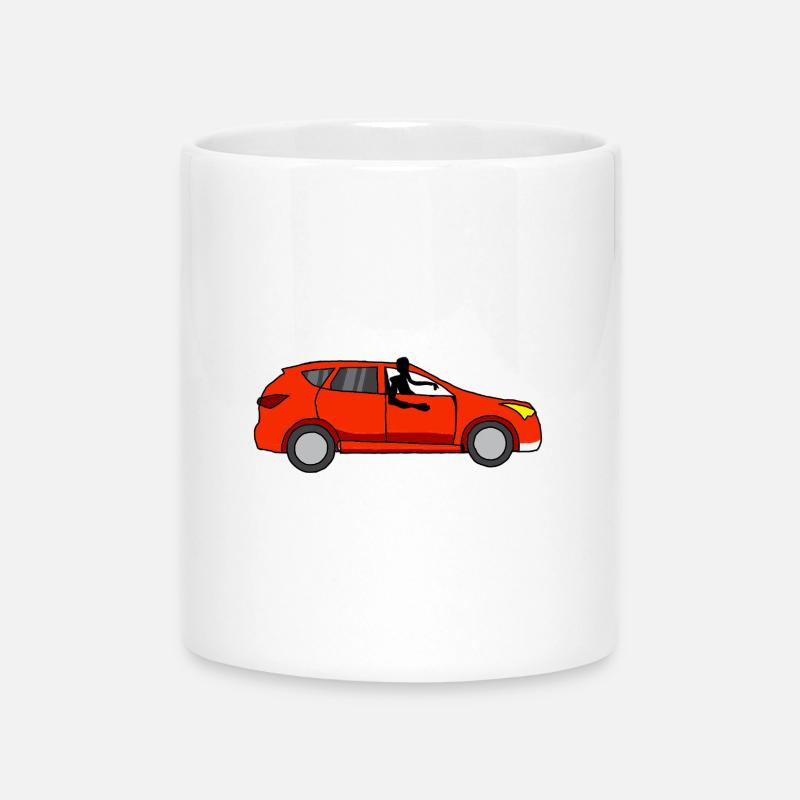 By car Simone - Mug with Heart-Shaped Handle - white