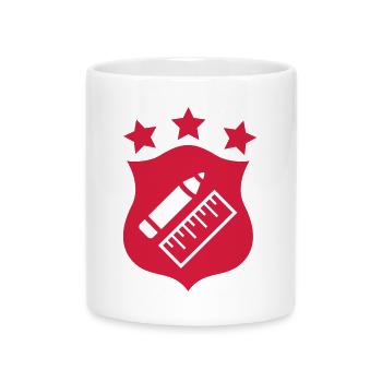 Professeur - École - Mug avec anse en forme de cœur - blanc - Devant
