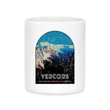Regionaler Naturpark Vercors - Tasse mit Herzhenkel - Weiß - Vorne