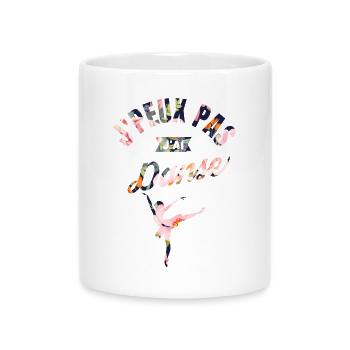 J'Peux Pas J'Ai Danse - Mug avec anse en forme de cœur - blanc - Devant