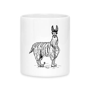 lama - Mug with Heart-Shaped Handle - white - Front