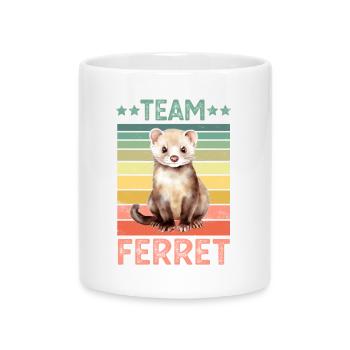 Frettchen - Tasse mit Herzhenkel - Weiß - Vorne