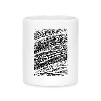 Kreativ Abstrakt - Tasse mit Herzhenkel - Weiß - Vorne