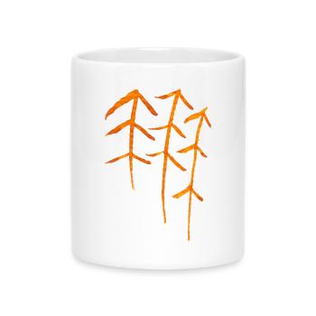 Fir Runes / Forest Symbol - Mug with Heart-Shaped Handle - white - Front