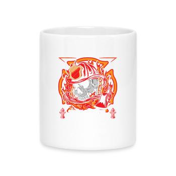 fire Department - Mug with Heart-Shaped Handle - white - Front