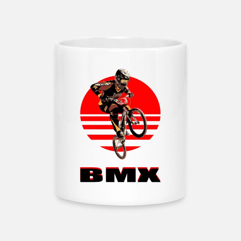 BMX Bike - Tasse mit Herzhenkel - Weiß
