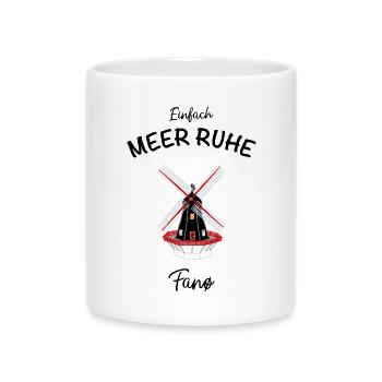 Dänemark, Insel Fanø, Mühle Sonderhø - Tasse mit Herzhenkel - Weiß - Vorne