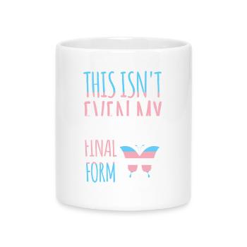 Mois de la fierté LGBT - Transgenre - Mug avec anse en forme de cœur - blanc - Devant