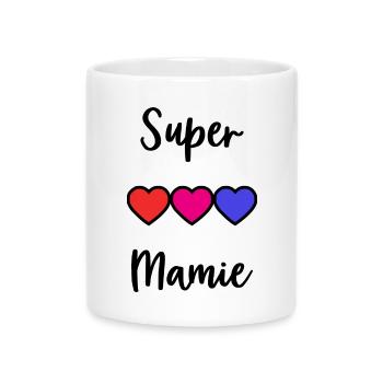 MAMIE - Mug avec anse en forme de cœur - blanc - Devant