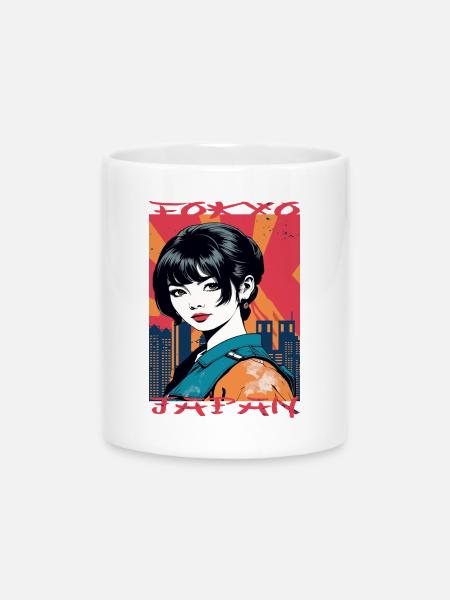 Tokyo Japan - Tasse mit Herzhenkel - Weiß