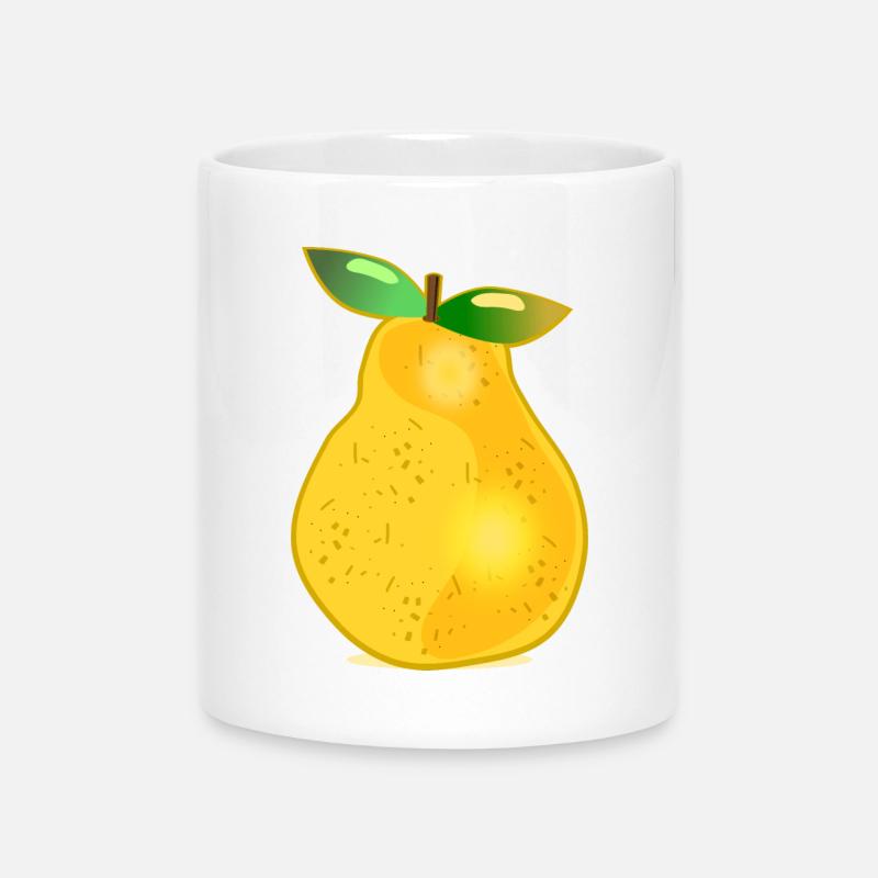 FRUIT RIPE PEAR - Mug with Heart-Shaped Handle - white