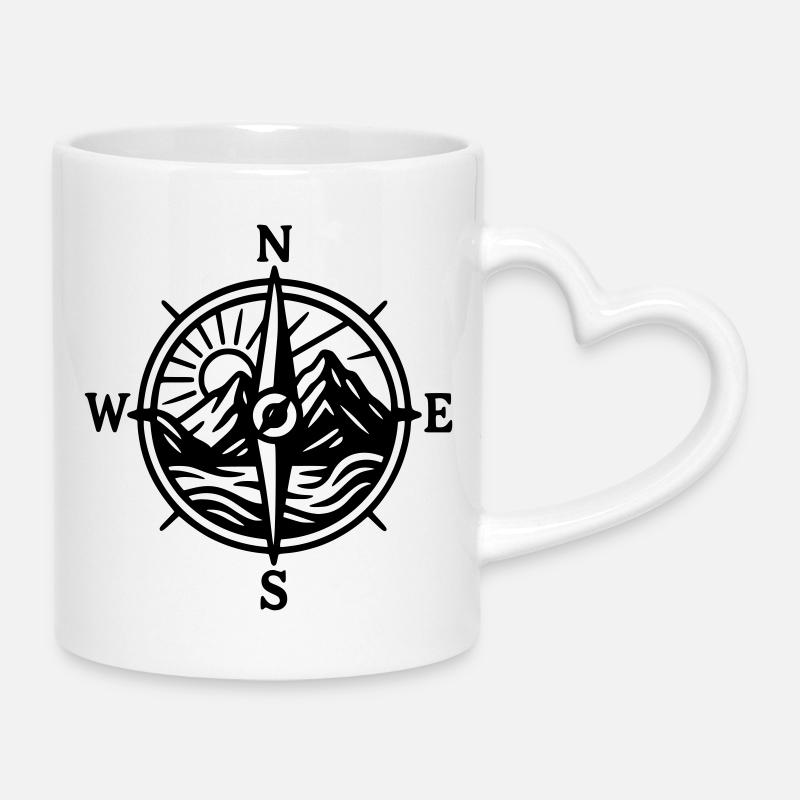 Nature - Mug with Heart-Shaped Handle - white