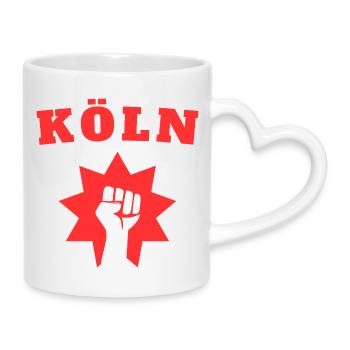 Cologne - Mug with Heart-Shaped Handle - white - Right