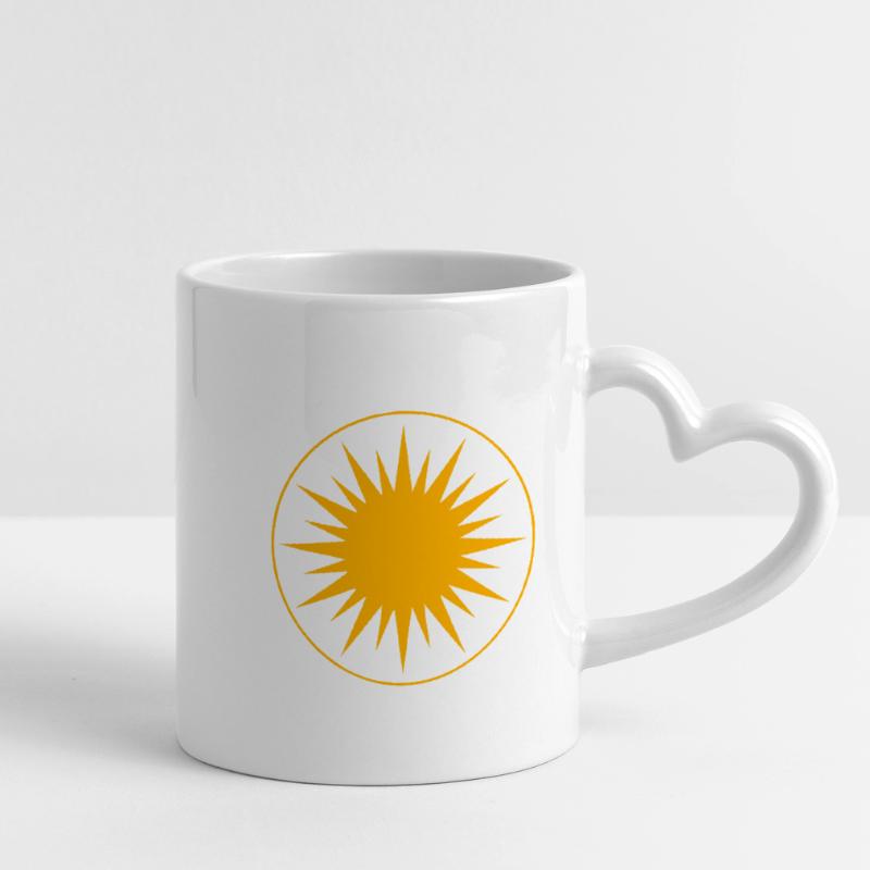 Kurden Rojava Tasse mit Herzhenkel
