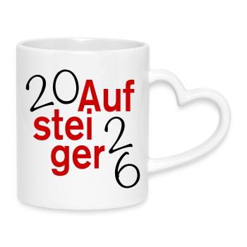 Promoted 2026 Promotion - Mug with Heart-Shaped Handle - white - Right